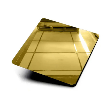AISl 201 J2 Ti-Gold 8K Mirror Cold Rolled Stainless Steel Sheet برای تولید تجهیزات شیمیایی